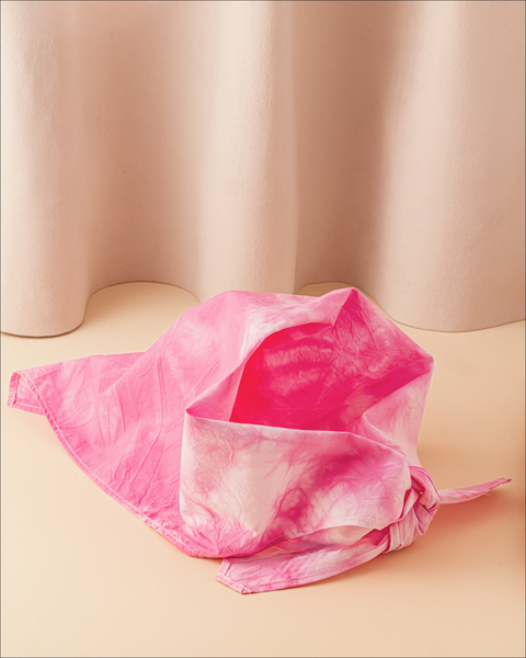 Roseanna x La Bonne Brosse the Pink Tie & Dye Headscarf - Image 1