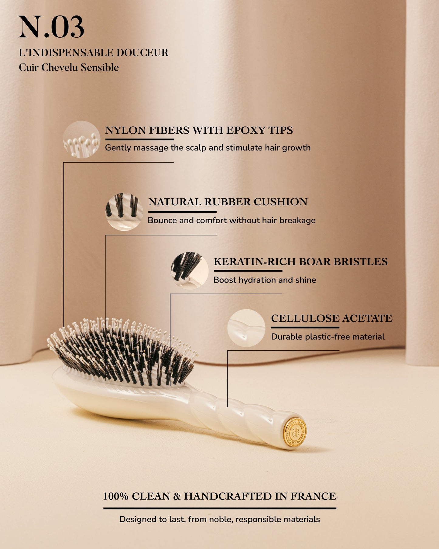 La Grande Brosse Blanc Crème