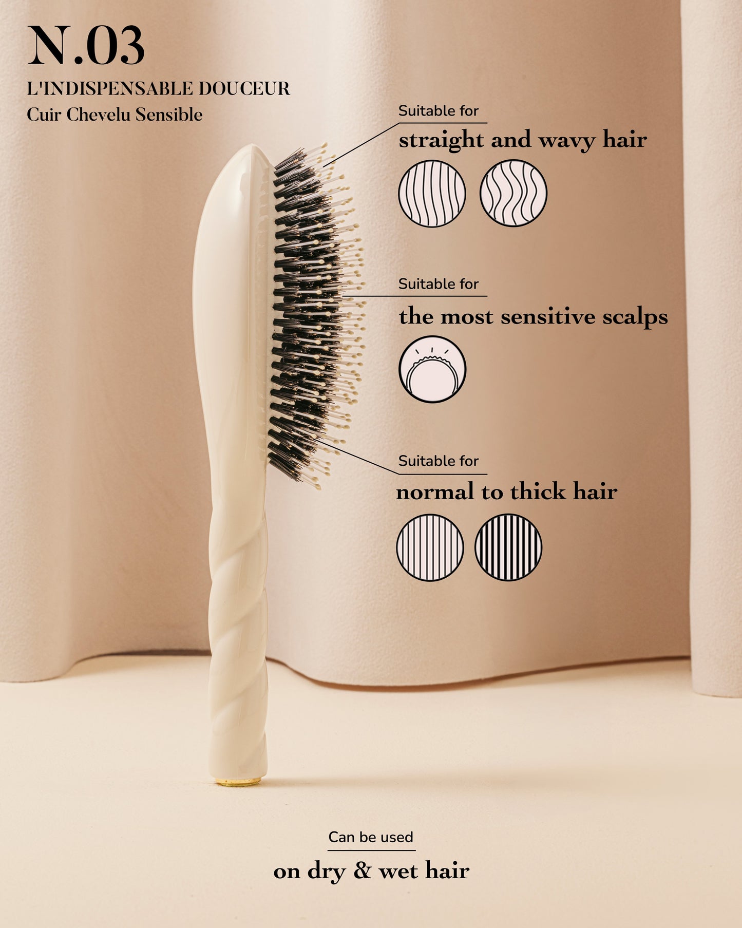 La Grande Brosse Blanc Crème