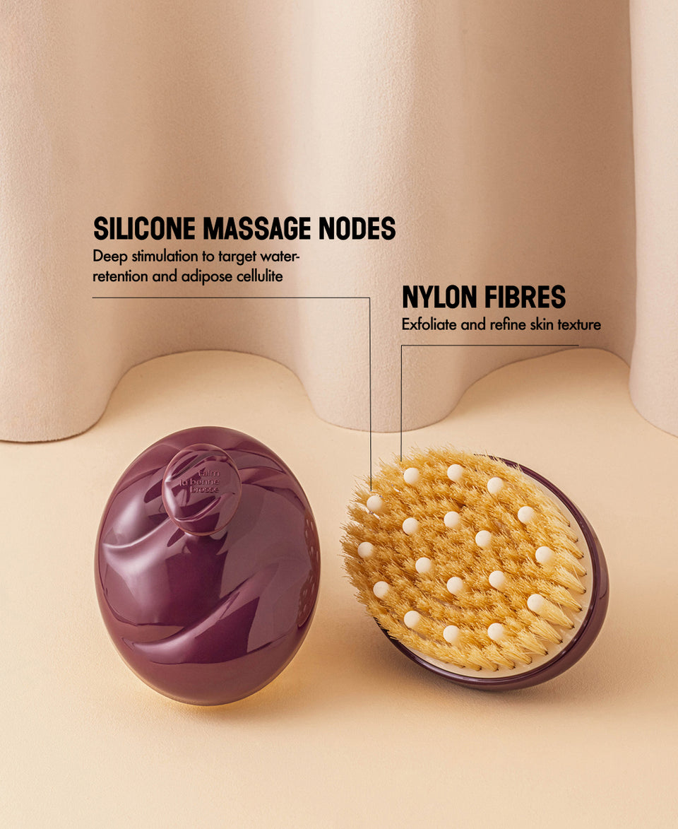 TALM x La Bonne Brosse Duo: N.02 The Normal Skin Body Brush and its Aubergine Pouch