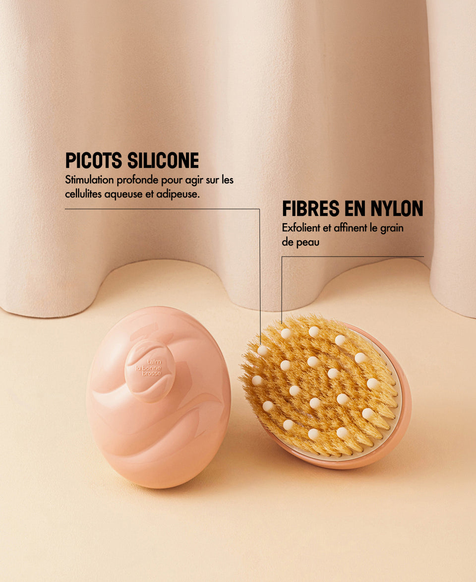 Talm x La Bonne Brosse N.02 La Brosse Corps Peaux Normales Rose Poudré