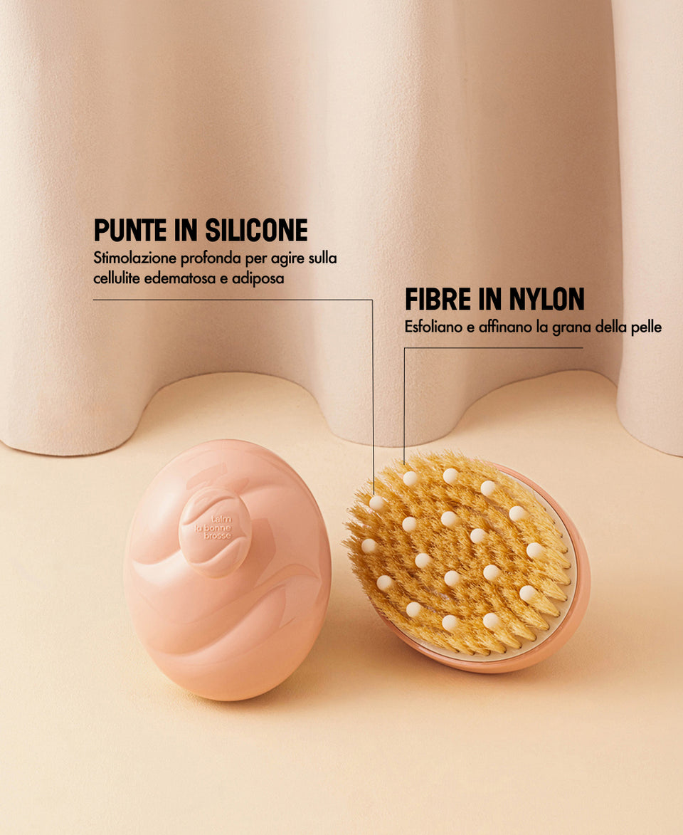 Talm x La Bonne Brosse N.02 La Spazzola Corpo per Pelli Normali Rosa Cipria