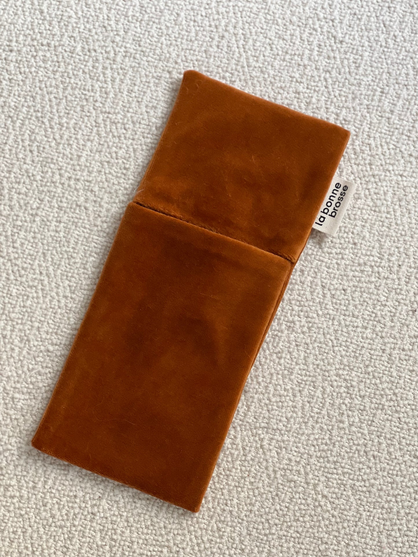 ‘Large Hair Brush’ Pouch Terracotta
