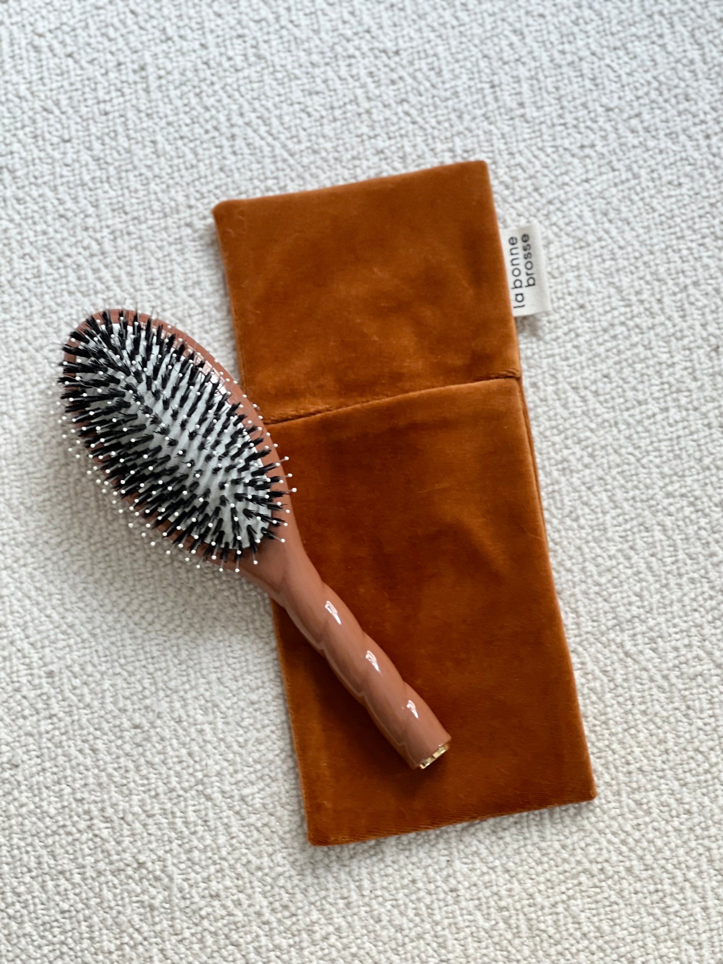 ‘Large Hair Brush’ Pouch Terracotta