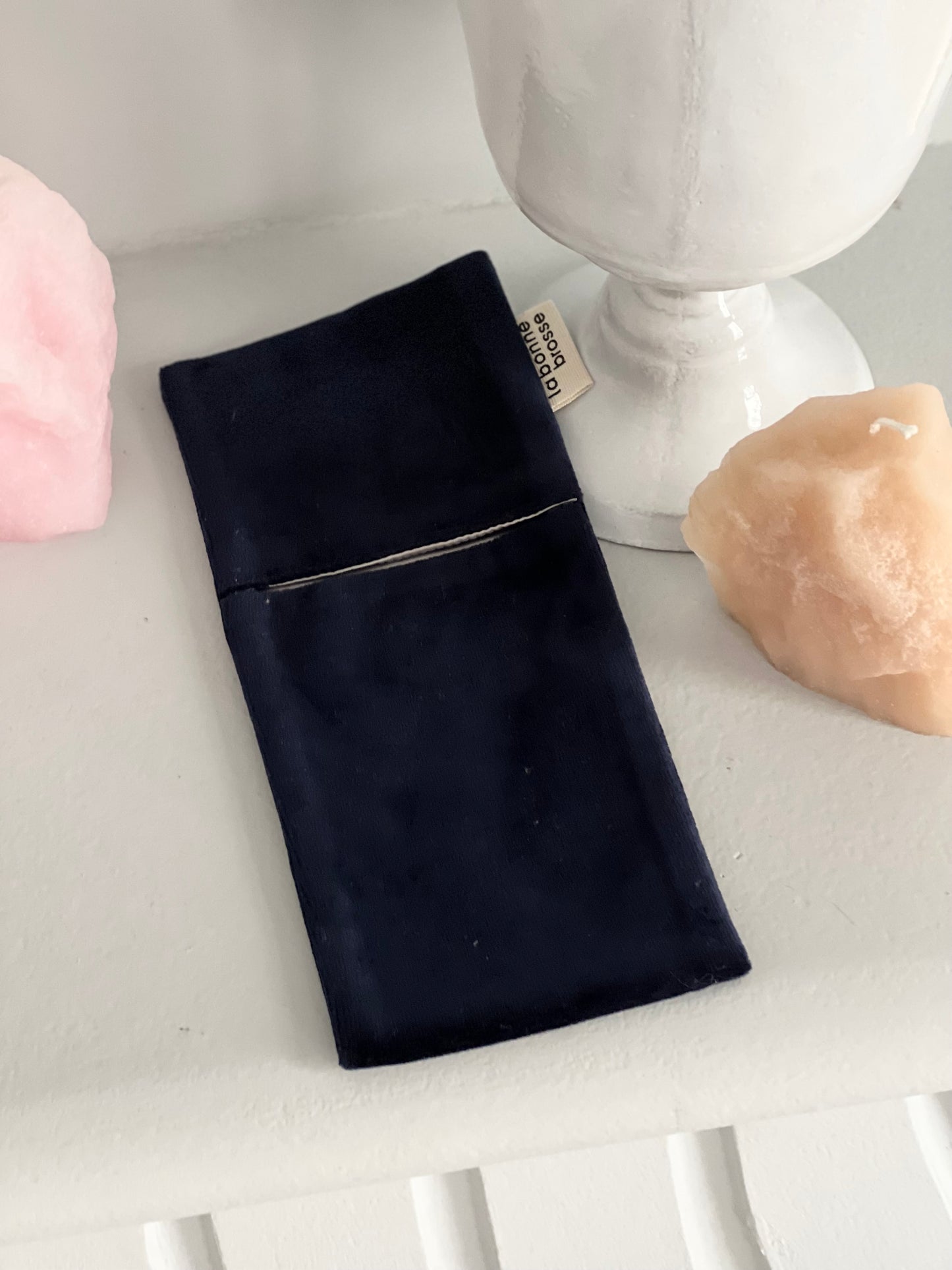‘Large Hair Brush’ Pouch Blue