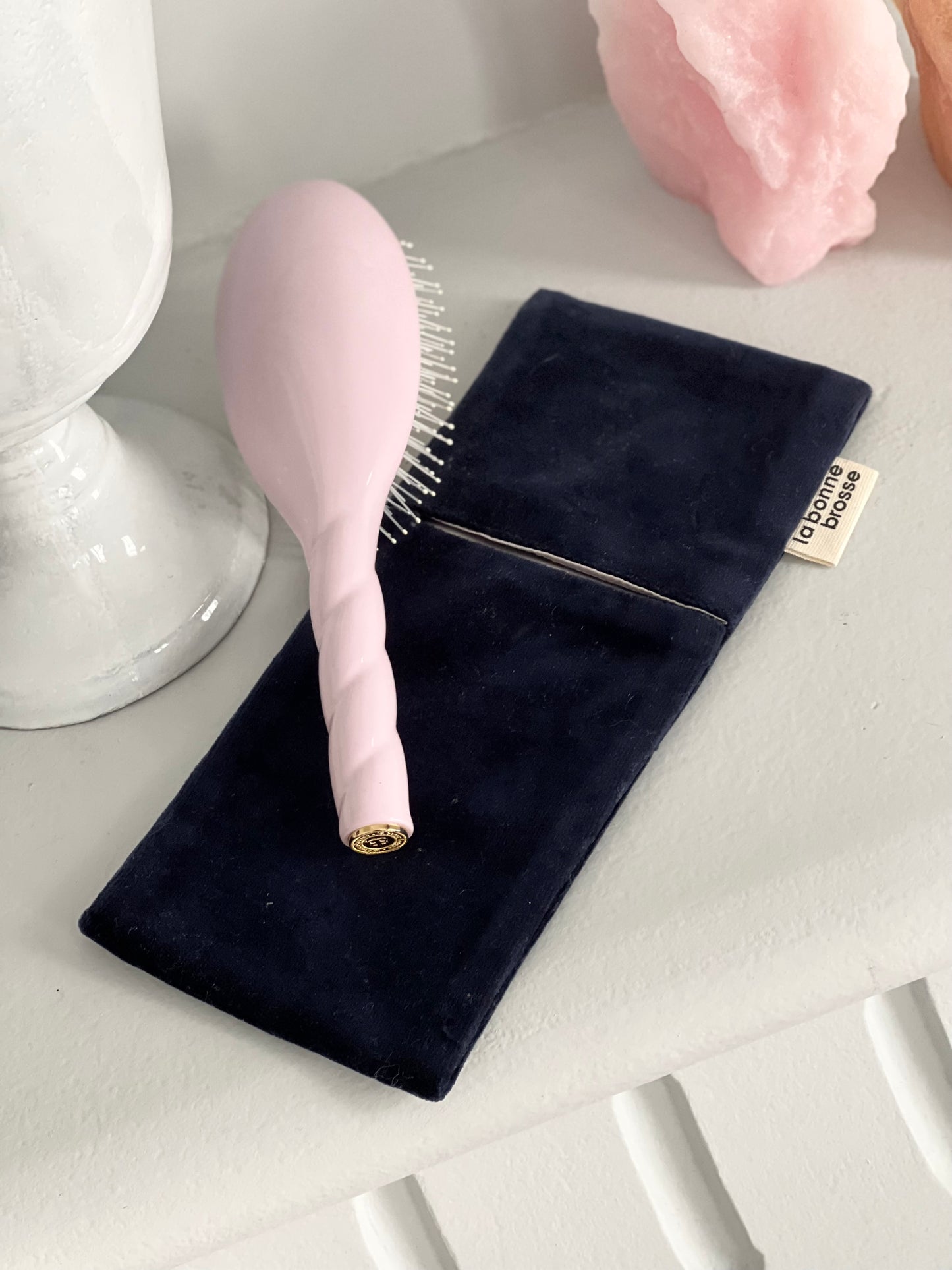 ‘Large Hair Brush’ Pouch Blue