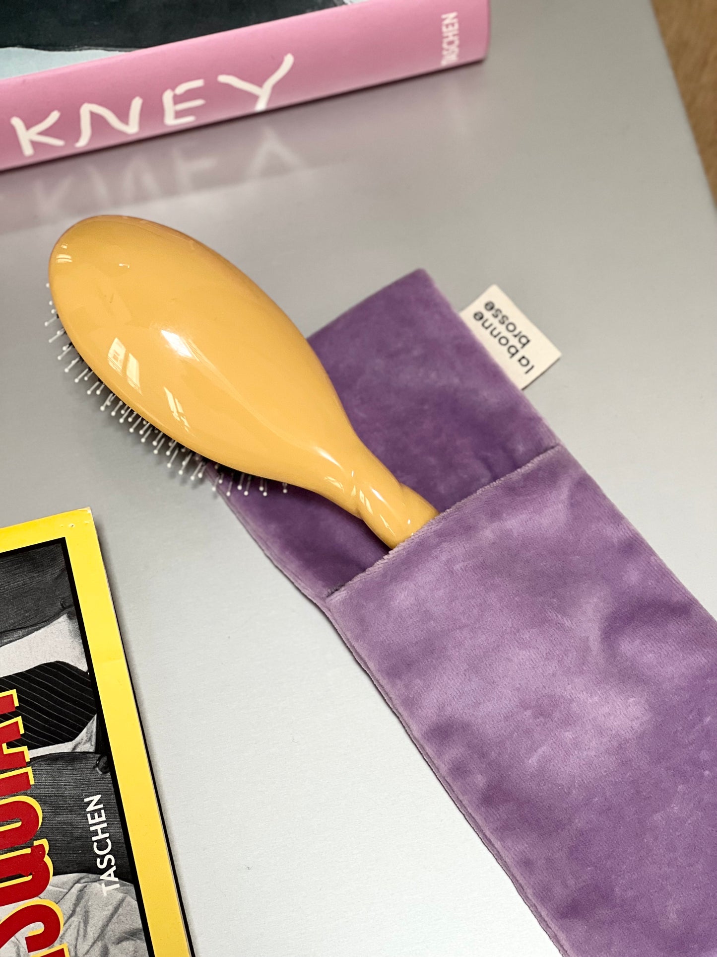 ‘Large Hair Brush’ Pouch Purple Lilac