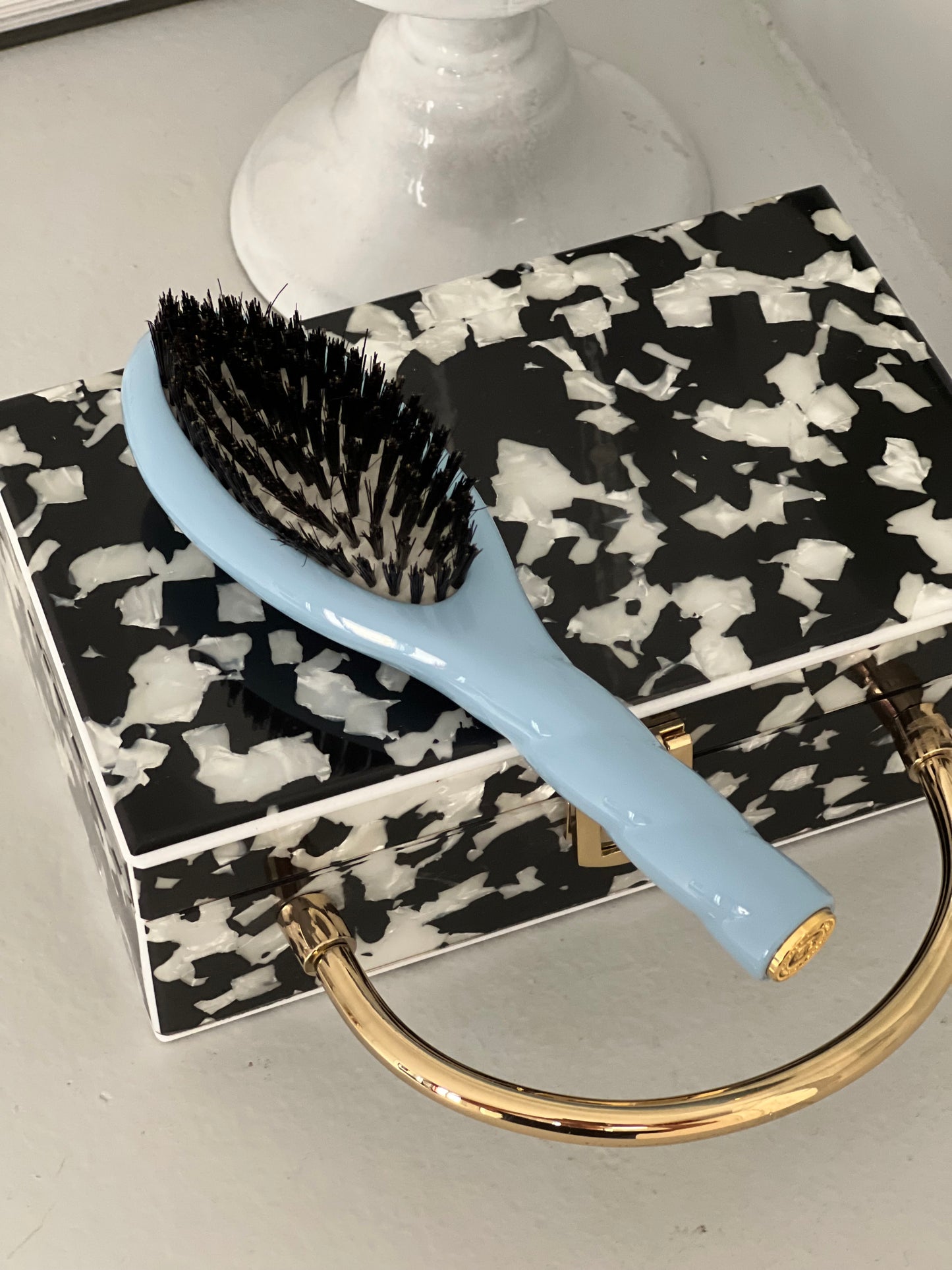 N.01 The Small Shine & Care Hair Brush THE UNIVERSAL Light Blue
