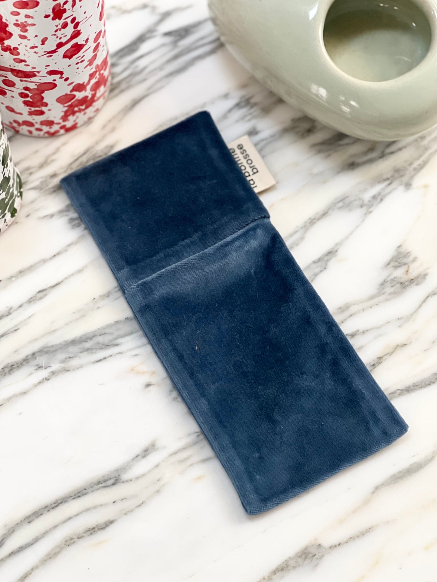 ‘Small Hair Brush’ Pouch Light Blue