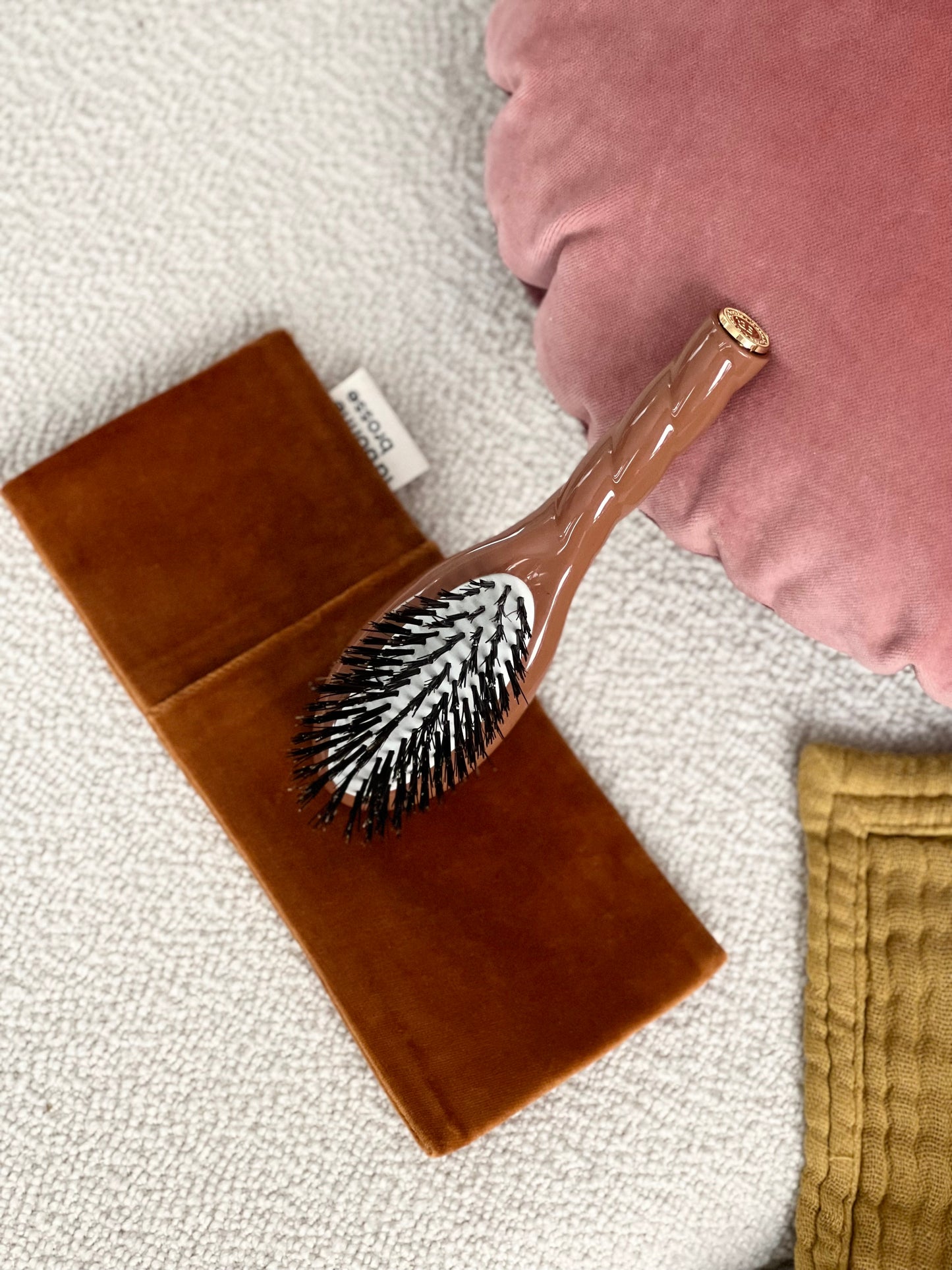 ‘Small Hair Brush’ Pouch Terracotta