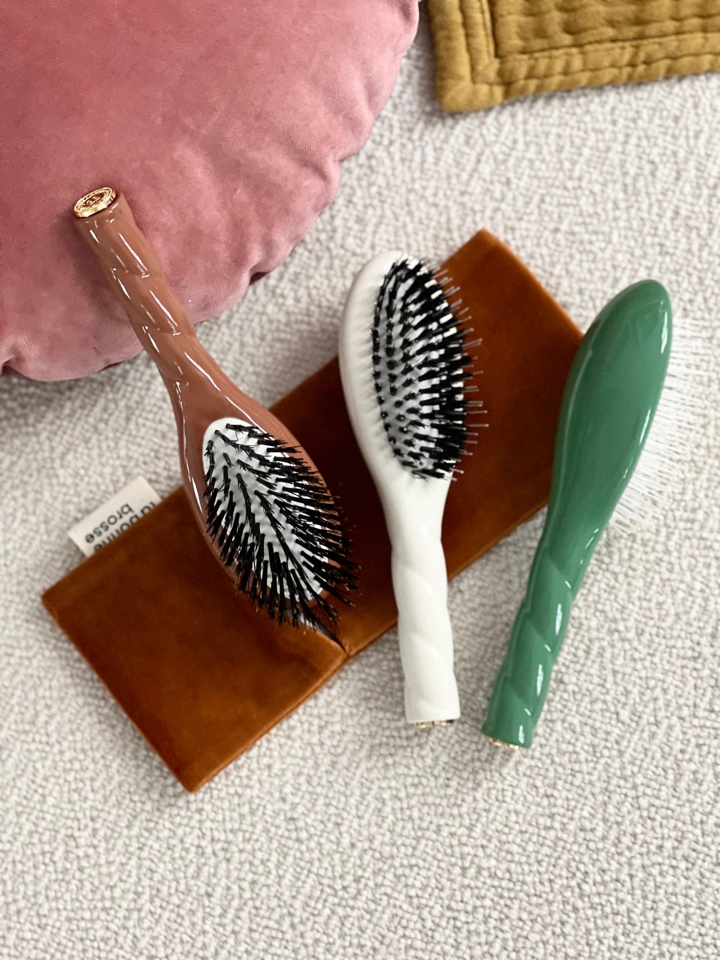 ‘Small Hair Brush’ Pouch Terracotta